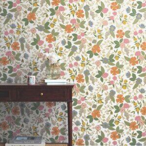 Rifle Paper Co. Colette Rose Peel & Stick Wallpaper 20’ x 20.5” – York